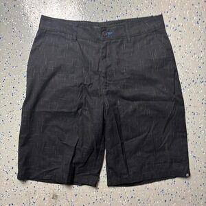 VTG Rusty Black White Checkered Shorts Mens 32 Skater Athletic Y2K